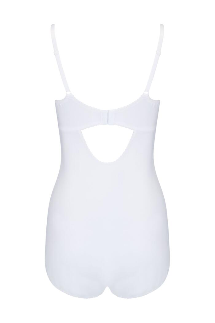 Charnos Rosalind White Bodysuit Sample - Bisou Lingerie