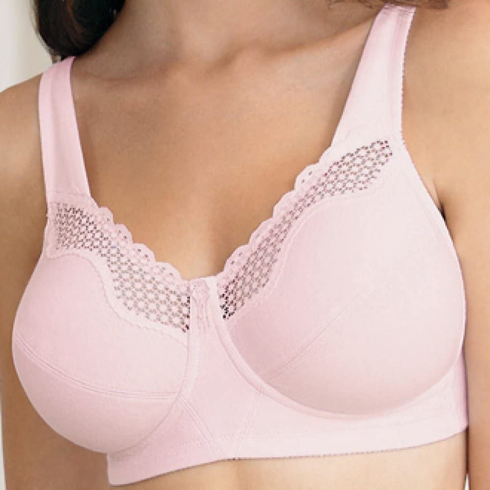 Buy ANGELFORM Women's Cotton Non Padded Non-Wired Bra (8904205545460_Coral  & Pink_34) at