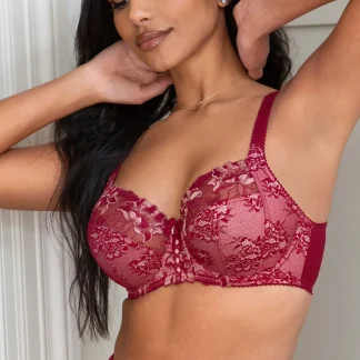 Pour Moi Womens Sofia Embroidered Side Support Bra Style-3827 