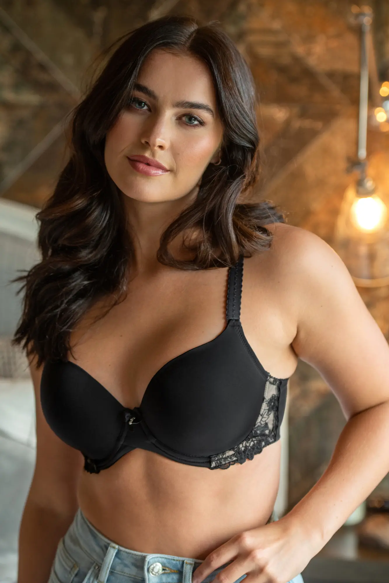 Pour Moi Sofia Embroidered Padded T-Shirt Bra