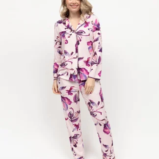 Cyberjammies Colette Floral Printed Jersey Pyjama Set