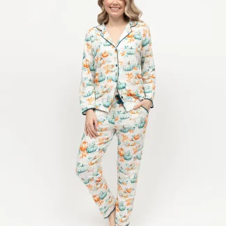 Cyberjammies Goldie Pumpkin Printed Jersey Pyjama Set