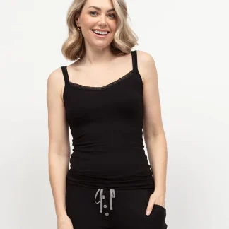 Cyberjammies Parker Lace Trim Jersey Hidden Support Vest