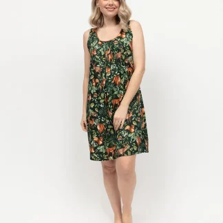 Cyberjammies Forrest Woodland Print Short Nightdress