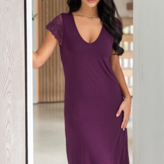 Pour Moi Bamboo Jersey Lace Hidden Support Midi Chemise