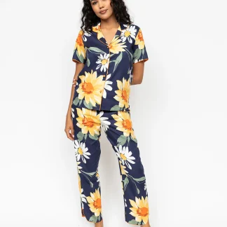 Cyberjammies Georgina Floral Print Pyjama Set