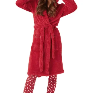Indigo Sky Long Pile Fluffy Robe