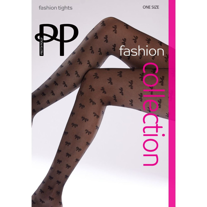 Pretty Polly All Over Bow Pattern Tights