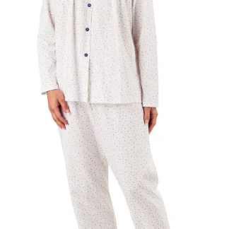 Slenderella Ditsy Heart Print Jersey Cotton Pyjama PJ8104