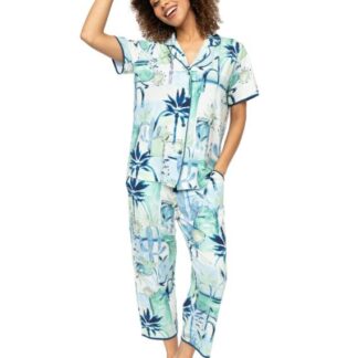 Cyberjammies Harriet Watercolour Landscape Jersey Pyjama Set