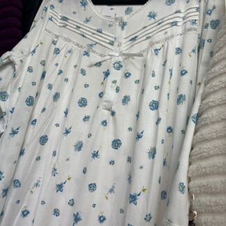 La Marquise Long Sleeve Flower Nightdress