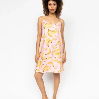 Cyberjammies Betsy Banana Print Strappy Short Nightdress
