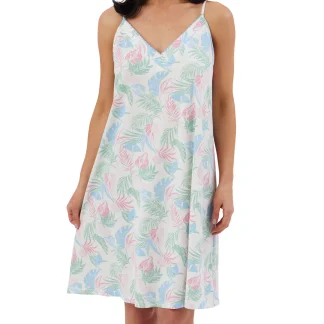 Indigo Sky Tropicana Print Cotton Rich Jersey Chemise