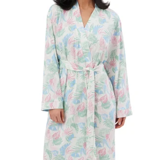 Indigo Sky Tropicana Print Cotton Rich Jersey Wrap IN44364