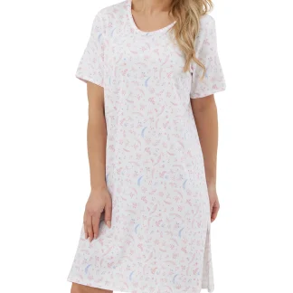Marlon Harvest Floral Short Sleeved Jersey Nightshirt