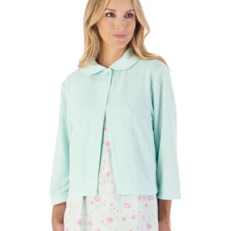 Slenderella Houndstooth Knit Bedjacket BJ3304