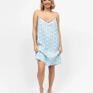 Cyberjammies Madelyn Geo Print Strappy Short Nightdress