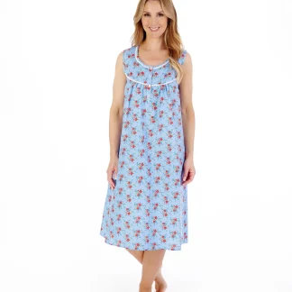 Slenderella Ditsy Floral Print Cotton Woven Nightdress ND05226