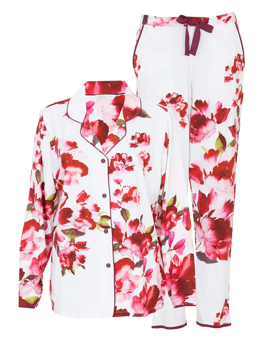 Cyberjammies Isabella Floral Printed Jersey Pyjama Set - Image 4