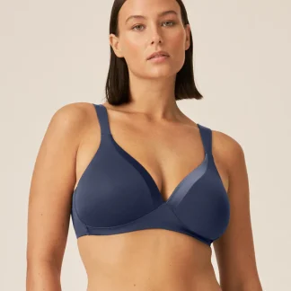 Naturana 5119 Wireless T Shirt Bra with Glossy Ribbon