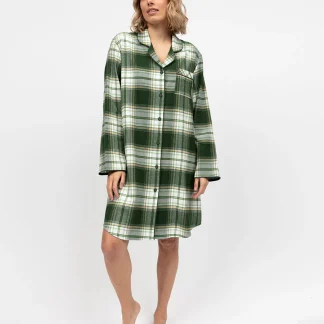 Cyberjammies Fern Brushed Cotton Check Nightshirt