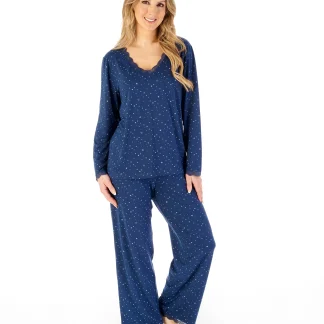 Slenderella Supersoft Star Print Pyjama Set GL08703
