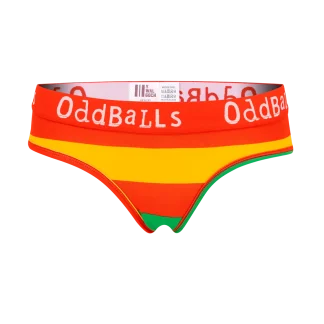 Oddballs FA Wales Red Wall Ladies Briefs