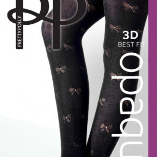 Pretty Polly Knitted Opaques Bow Pattern Tights