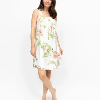 Cyberjammies Aimee Scalloped Lace Floral Print Swing Nightdress