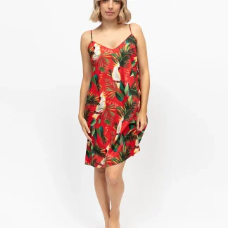 Cyberjammies Tara Cockatoo Print Strappy Short Nightdress