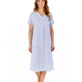 Slenderella Rayon Stripe Woven Nightdress ND1202