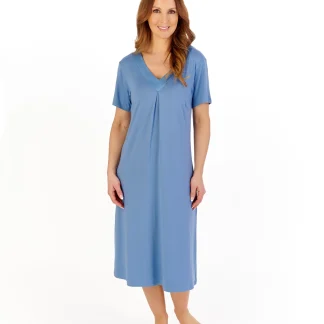 Gaspé Supersoft Satin Edge Short Sleeved Nightdress GL1701